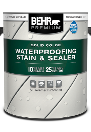 Behr premium® Solid Color Waterproofing Stain & Sealer
