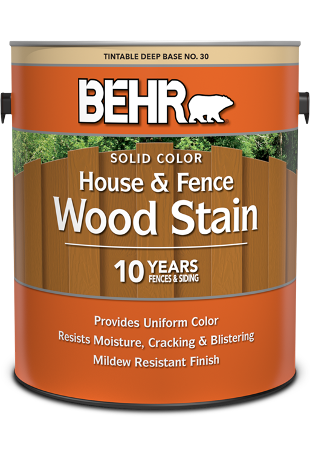 Behr® Solid Color House & Fence Wood Stain