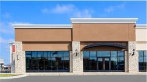 Exterior design of commercial building